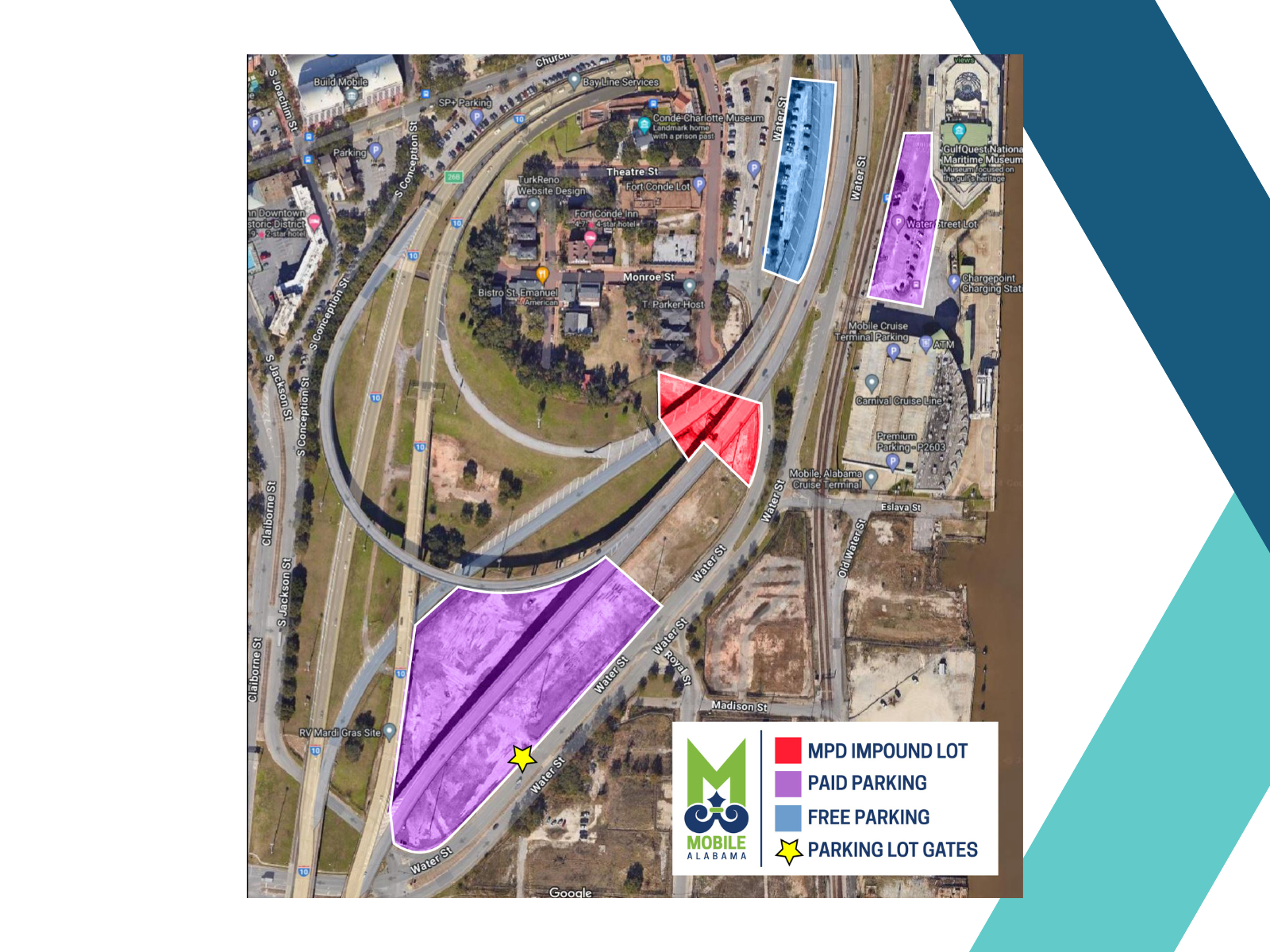 Mardi Gras Parking Map