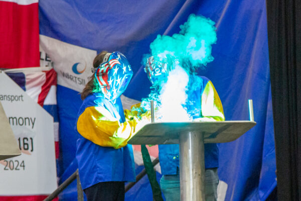 Michigan Governor Gretchen Whitmer EPF 16 Keel-laying